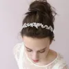 No Fade Diademi da sposa Cluster di foglie di perline Fascia per capelli Capelli di perline Vite Copricapo da sposa Accessori per capelli da sposa Copricapo187c