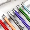 Stylus ucu ile geri çekilebilir tükenmez kalem 1.0 mm Siyah Mürekkep Metal Kalem Ballpen İmza Ofis Okulu Öğrenci Kırtasiye Hediyesi