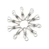 10 pièces vêtements suspendus chevilles Clips pinces argent liant Clips moderne en acier inoxydable métal printemps maison école Supply259j