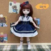 Dockor 30 cm anime docka 16 bjd 23 Joint Movely Body Dress Up Kläder Tillbehör Princess Kids Birthday Present Toys 230719