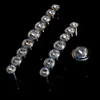 96mm 128mm modern fashion rhinestone furniture handle silver chrome dresser cabinet door handles knobs glass crystal drawer knob226O