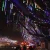 Corde 30 / 50CM 8 tubi LED Meteor Shower Rain Lights Goccia di pioggia che cade impermeabile Fata String Light Christmas Holiday Patio Party Decor