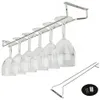 US STOCK 27 35 55cm Wine Glass Hanger Rack Stemware Home Bar Pub Holder Stainless Steel326V