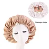 Pinces à cheveux Barrettes Ajuster Caps Satin Bonnet Double Couche Étanche Sommeil Bonnet De Nuit Tête Bijoux Pour Curly Springy Styling Acc324m