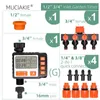 Vattenutrustning 1 st trädgård elektronisk vatten timer hög aualitet utomhus vattentät automatisk på off -programmerbar regulatorbevattning