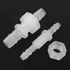 100pcs 3-8mm M6-M10 PP Thread PP Straight Connectors Hex Nut Aquarium Tank Air Pump Fittings Drinking Water Hose Pagoda Joints 201201P