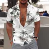 Camicie casual da uomo Albero di cocco per uomo Camicia hawaiana stampata 3d Spiaggia 5xl Manica corta Moda Top Tee Camicetta uomo Camisa 230720