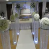 Piliers de sol en perles de cristal grand lustre pièce maîtresse support de fleurs de luxe décoration d'événement de mariage2867