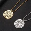 Necklace Men And Women Of The Muhammad Church Pendants Necklaces Stainless Steel Gold Chain Jewelry On Neck Pendant2411