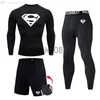 Men's Tracksuits Men's Compression Fit Tights 3pcs sets Sportswear GYM traning Clothes Suits Quick dry work out Fitness jogging Sportswear male J230720