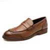 Geklede Schoenen 2021 Classic odile Patroon Zakelijke Platte Schoenen Mannen Designer Formele Jurk Leren Schoenen Heren Loafers Kerstfeest Schoenen L230720