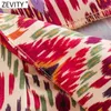 Kobiety damskie Zevity Totem Floral Print Bermuda Shorts Ladies Chic Side Zipper Bow Raisd Casual Shorts Sperts Pantalone Cortos P1231 230719