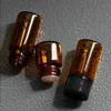 Groothandel Fabrieksprijs Amber 1ml 2ml 3ml 5ml Glazen druppelflessen met tip en doppen Mini lege flesjes voor etherische olie Eliquid Contai Ijjf