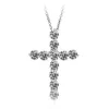 Fashion Cross Designer Hanger Kettingen Beauty Shining A CZ Diamond Stone Crystal Top Kwaliteit Vrouwen Ketting S925 Sterling Silver275S