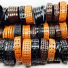 Men's 30pcs pack Black Brown Coffee Genuine Leather Wide Fashion Cuff Bracelets Whole Bulk Lots Brand New318K