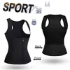 Women's Shapers CXZD Women Neoprene Sauna Suit Waist Trainer Vest per la perdita di peso Corsetto termico Body Shaper Cerniera Canotta Camicia da allenamento