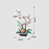 Blöcke Stadt Kreativität Simulation Blume Weiße Phalaenopsis Orchidee Topf Ornamente Bonsai Bausteine Ziegel Spielzeug Weihnachtsgeschenke R230720