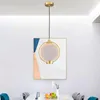 Luminárias pendentes Luz moderna Barra de vidro de luxo Candeeiro de mesa Simples Sala de jantar Fundo vivo Parede Quarto Minimalista Lustre de cabeceira