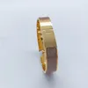 Bracelets Classsic Designer Bracelet Bangle Letter Gold Bangle Bracelets Jewelry Woman Bangle en acier inoxydable Homme 18 Color Gold 17/19 Taille