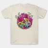 Happy Easter Day Easter Eggs in the basket Pasen T-shirt met korte mouwen