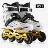 Patins Inline Original Roselle Patins Inline Flashing or not Wheels Slalom Sliding FSK Adulto Kids Sapatos Patines Patines HKD230720