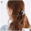 Hair Accessories Color Transparent 4Cm Mini Claw Ribbon Clips Accessory Korean Cute Girls Lovely Hairpins Barrette Fashion Drop Deli Dha89