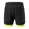 Motorkleding 2-in-1 heren hardloopshorts met ritszakken Sneldrogend Oefening Voor Training Gym Workout Zomer Korte Homme 2023