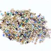 Décorations d'art d'ongle Ss11 2.8-2.9mm 1440pcs Beaucoup de couleurs à choisir Point Retour Strass en verre Perles rondes scintillantes pour la fabrication de bijoux DIY