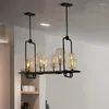 Hängslampor modern glasljuslampa el hall restaurang matsal bar hängande belysning rök bubbla upphängning ljus