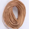 KWALITEIT 100 meter lot LT Coffe 3 maten Ronde Oxhide Real Leather String Prachtige Armband Ketting Koorden Draad Sieraden DIY Maken St281K