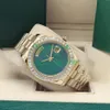 5 Style Mężczyźni Watch Diamond Bezel Bransoletka ze stali nierdzewnej 41 mm pusta tarcza Automatyczna moda Męki Luxury Watches293k