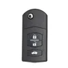 Folding Remote key Car Starter 3 Button 433MHz 4D63 Chip for Mazda268u