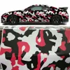 Black White Red Camo Vinyl Film Self Lime With Air Bubbles Camouflage Car Wrap Foil Diy Styling Sticker Wrapping279g