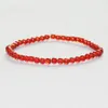 MG0005 Entier 4 mm AA Grade Cornaline Mini Pierres Précieuses Bracelet Cristaux Bracelet Yoga Mala Energy Jewelry231I