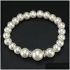 Armband Ohrringe Halskette Perlen Perlenketten Armbänder Schmuck 3 Stück Sets Braut Geburtstag Party Club Modeaccessoires für W Dhgoy