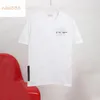 23SS Yeni Klasik Göğüs Mektubu Baskı Basit Desen Pamuk Gevşek Yuvarlak Boyun Çok Yuvarlak Erkek Kadınlar Günlük Kısa Kol T Shirt243b