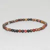 MG0009 Entier 4 mm Mini Bracelet en pierres précieuses Picasso Jasper Chakra Bracelet Femme Cristal Yoga Energy Protection Jewelry262e