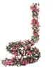 装飾的な花250cmローズ人工ガーランドウェディングデコレーションハンギングブドウガーデンアーチクラフトDIY偽の植物の家屋の装飾