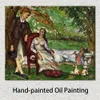 手作りのモダンなアブストラクトキャンバスアートカップルの庭1873ポールセザンヌペインティングフィギュア高品質