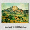 Moderne peint à la main abstrait toile Art Mont Sainte-victoire Paul Cezanne peinture à l'huile décor à la maison pour chambre