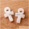 Charms Pietra naturale Ankh Modello Croce Ciondolo Religioso Rune Vita Talismano Ornamento Divinazione Goccia Gioielli Acc Making Del Dhgarden Dhaew