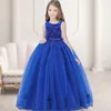 Formelle longue robe de demoiselle d'honneur enfants vêtements pour filles enfants élégant fête robe de mariée fille soirée 10 12 13 14 ans Vestidos