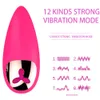 Vibradores 12 frequência vibração ovo vagina massageador ponto G estimulação clitoriana bala vibrador brinquedo sexual feminino 230720