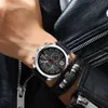 CURREN 2019 Moda Relógio Esportivo Masculino Relógios Analógicos de Quartzo à Prova D' Água Data Militar Relógios de Pulso Multifuncionais Homens Cloc276Z