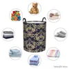 Storage Baskets Folding Laundry Basket Dirty Clothes Toys Storage Bucket Wardrobe Clothing Organizer Hamper R230720