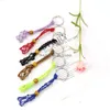 Keychains Lanyards justerbar sladd tom stenhållare vaxrep nyckelringar diy naturlig kvarts kristallläkning netväska pendan dhgarden dhghc