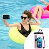 Aufbewahrungstaschen IPX8 wasserdichte Strandtasche zum Schutz des Telefons 10 Zoll mit Riemen Urlaubs-Essentials