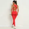 Damskie dresy dla kobiet bezproblemowo kombinezon jogi sportowy fitness Onepiece joga rękawy trening ubrania biegowe