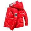 Men's Down Parkas Men Winter Jacket Men Fashion Thick Warm Parkas Duck Down Coats Casual Man Red Black Bright Leather Waterproof 90% Down Jackets HKD230720