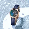 Relógios femininos Suíça Marca de luxo NESUN Japão MIYOTA Quartzo 8 mm Relógios ultrafinos Pulseira de couro com diamante Relógio à prova d'água N8105 230719